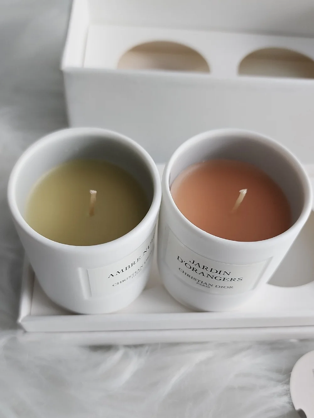 ChristianDior Limited Edition Jardin d'Orangers & Ambre Nuit Scented MiniCandles